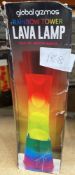 Rainbow Tower Lava Lamp. RRP £20 - Grade U