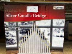 Christmas Silver Candle Bridge. RRP £20 - Grade U