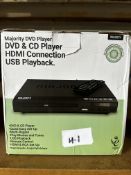 Majority DVD and CD Player. RRP £30 - Grade U