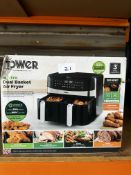 Tower 9L Dual Air Fryer. RRP £150 - Grade U