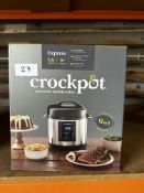Crockpot 5.6L Multicooker. RRP £80 - Grade U