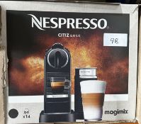 Nespresso CitiZ Coffee Machine and Milk Frither. RRP £200 - Grade U