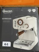 Swan Espresso Coffee Machine. RRP £80 - Grade U
