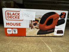 Black and Decker Mouse Sander. RRP £24 - Grade U