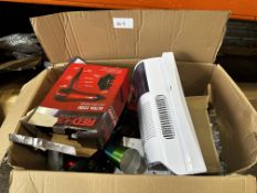 Large Box of Assorted Electrical Items and Household. RRP £150 - Grade U