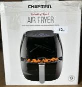 Chefman Turbofry Touch Air Fryer. RRP £60 - Grade U