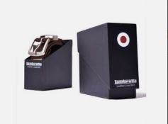 Lambretta Leather Lined Boxed Belt, Brown/Tan XL