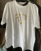 Brand New Heart & Butterfly Design T-Shirt Size M 12/14