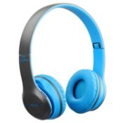 P47 Wireless Game Headset Bluetooth-Compatible 5.0 for Smartphone (Blue & Grey)