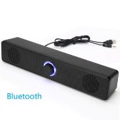 Desktop Bluetooth Speaker USB Small Sound Blaster Laptop Audio Knob Adjustment Bluetooth Speaker