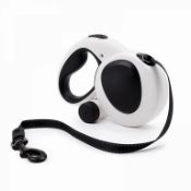 5M (16FT) Retractable and Trimmable Dog Leash With Poop Bag Attachment