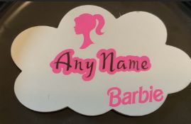 New Barbie Door or Wall Plaque - Choose Your Name.