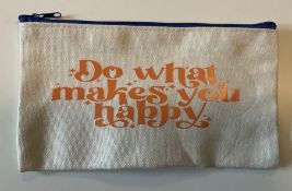 New Do What Makes you Happy Design Make Up / Wash Bag