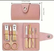 Nail Clippers Manicure Tool Set, With Portable Travel Case