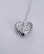 Silver Heart Pendant & Chain