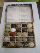 25 Semi Precious Gem Stones Collection In Box