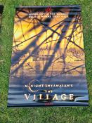 The Village Original Vinyl Cinema Banner 2004 Never Enter The Woods, That Is Where They Wait.