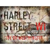 Harley Street Home of Physicians Iconic London Landmarks Metal Wall Art