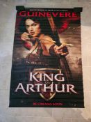 King Arthur 2004 UK Cinema Advance Banner - Keira Knightley Playing Guinevere