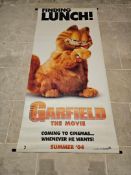 Garfield The Cat Movie Finding Lunch Original UK Cinema Vinyl Banner