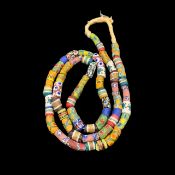 Vintage African Multi Colour Glass Beads, Genuine African Glass Beads, GB-AG-33