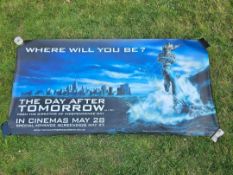 The Day After Tomorrow 2004 Original Advance UK Cinema Vinyl Banner New York Statue of Liberty
