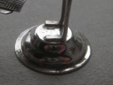 Chinese Miniature White Metal Gentleman Carrying Cheese