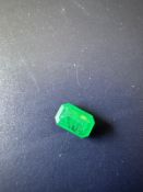 Natural Beryl Pear Emerald 0.83 Carat| Octagon Emerald, Vivid/Deep Green