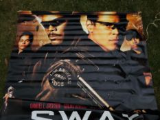 S.W.A.T Original UK Cinema Vinyl Advance Banner Colin Farrell Samuel L Jackson