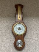 Vintage Rosewood Barometer, Thermometer, Hydrometer