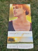 Pride and Prejudice Double Sided Original UK Cinema Banner Keira Knightley