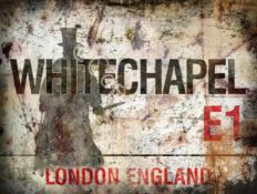 Jack The Ripper Whitechapel Iconic London Landmarks Metal Wall Art