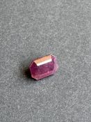 Certified Natural unheated Ruby 5.54 Carat | Deep Purplish Red