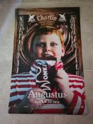 Charlie and The Chocolate Factory UK Cinema Vinyl Advance Banner - Augustus Gloop 2005