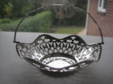 Antique Silver Sweetmeat Basket, Birmingham 1908