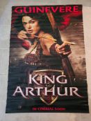 King Arthur 2004 UK Cinema Advance Banner - Keira Knightley Playing Guinevere Medieval Knights