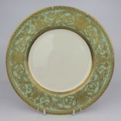 Royal Worcester Gilded Cabinet Plate c.1954