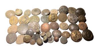 Collection of British Found Artillery, Naval, Marines Buttons 18th-20th Century (£7 UK £15 Int Po...