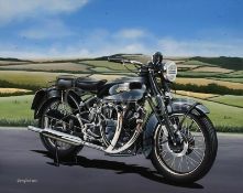 Vincent Black Shadow Iconic Motorbike Metal Wall Art