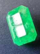 Natural Beryl Pear Emerald 1.12 Carat | Octagon Emerald, Intense Green