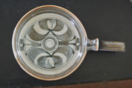 Alan Caiger-Smith Aldermaston Studio Pottery Apprentice Piece A Handled High Rimmed Small Platter