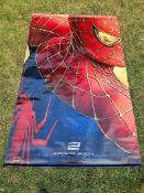 Spiderman 2 Original UK Cinema Banner Vinyl Tobey Maguire, Kirsten Dunst 2004