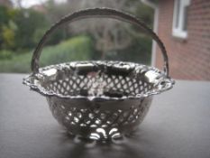 Antique Silver Sweetmeat Basket, Birmingham 1910