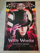 Johnny Depp as Willy Wonka - Charlie and The Chocolate Factory UK Cinema Vinyl Advance Banner