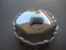 Vintage Silver Plated S.S. Port Campbell Engraved Souvenir Pill Box