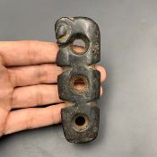 Incredible Antique Hand Carved Black Stone, Collectible Black Stone, LAQ-021