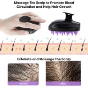 Scalpel Brush, Shampoo, Massage (Pack of 4)