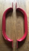 Red Door Handles x 10 Pair