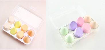 16 Makeup Sponges, Latex Free Wet and Dry Makeup Sponge 2 Boxes of 8