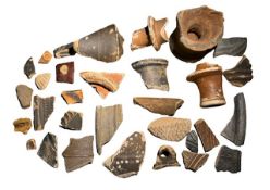 17th Century Pottery Fragments, Thames Foreshore (£7 Post, £20 International Post)